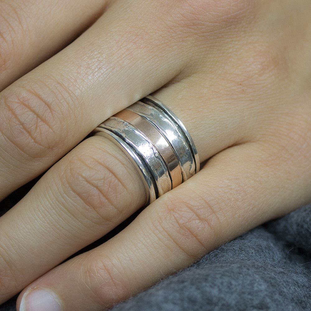 JEH SIERADEN | Ring met band van 9 krt rose | 19964 - Afbeelding 2