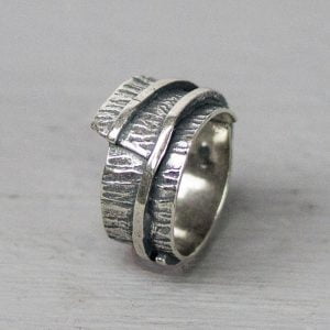JEH SIERADEN | Ring zilver met textuur | 17161
